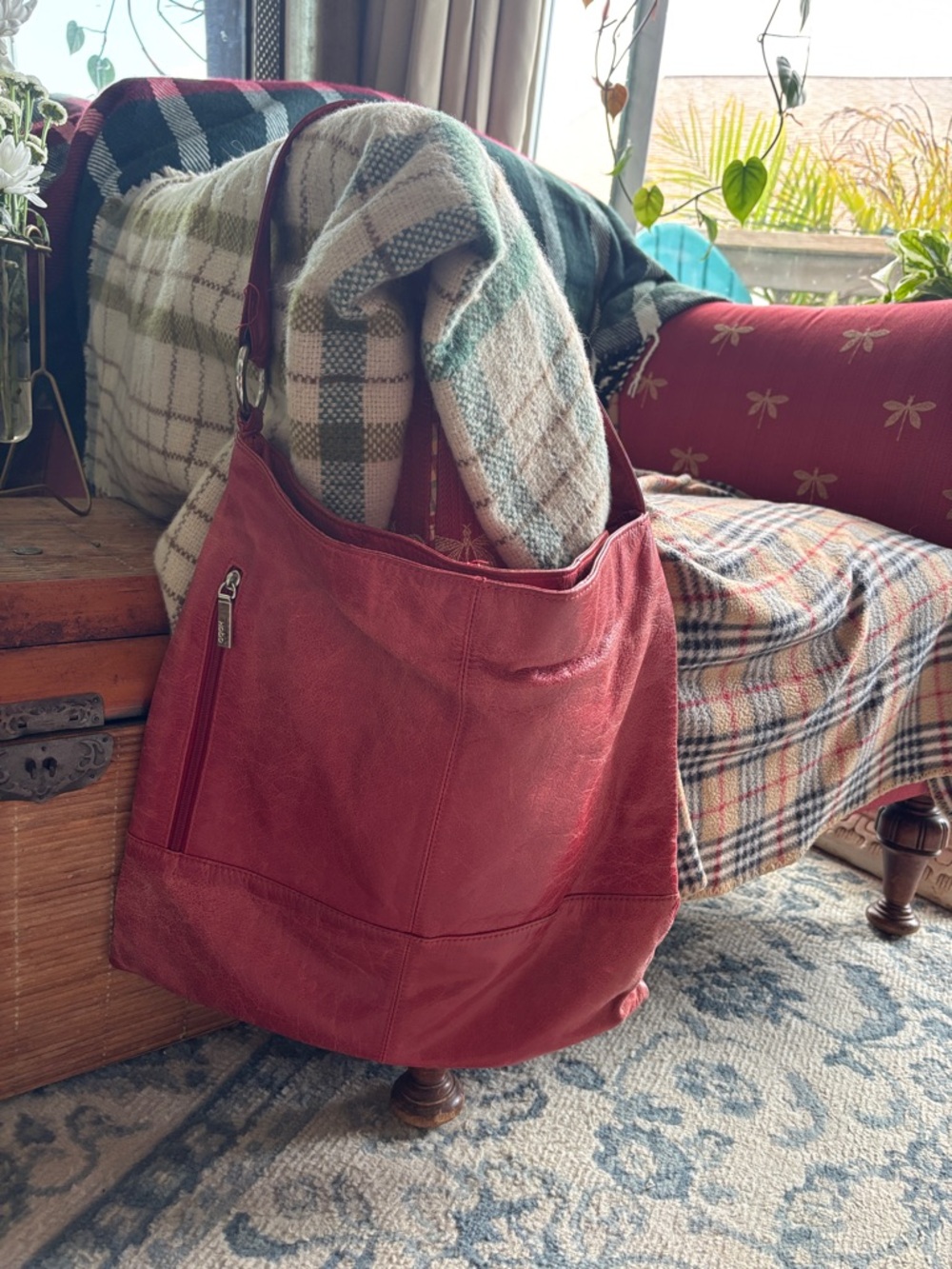 HOBO Red Leather Shoulder bag